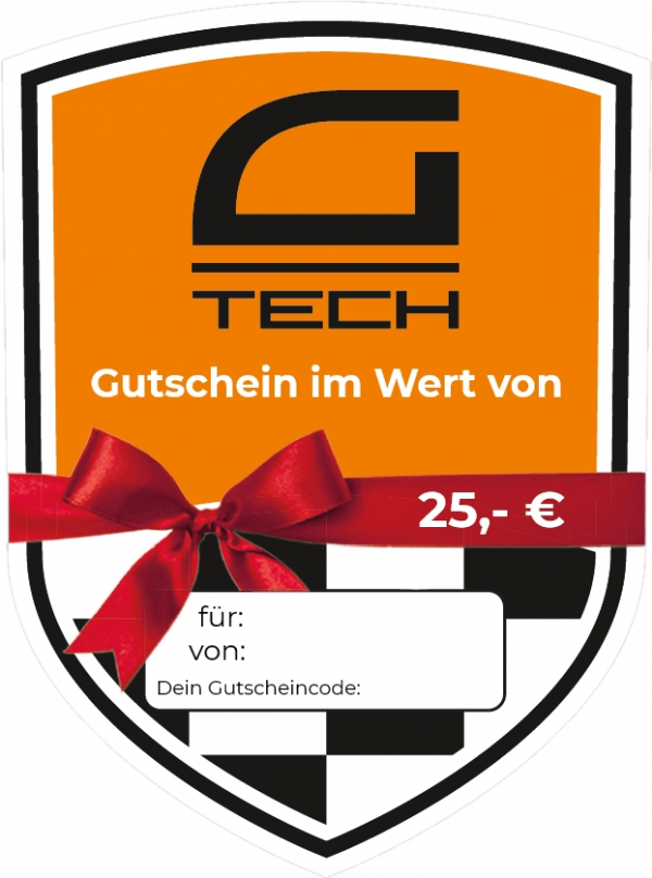 G-TECH Geschenkgutschein 25€